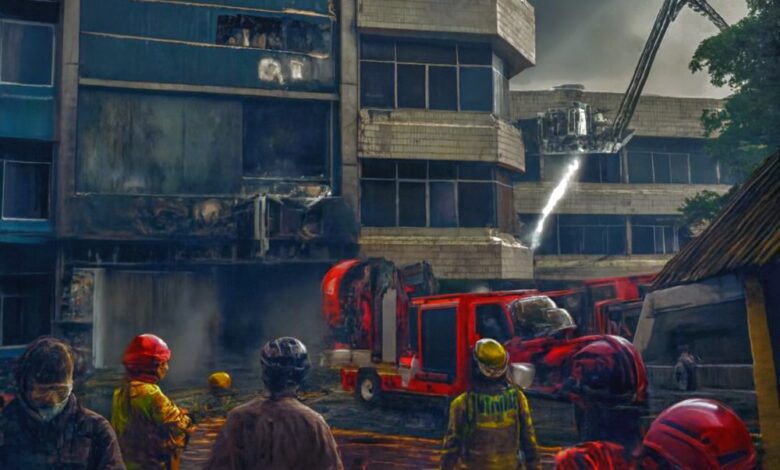 Kebakaran Gedung Kemayoran